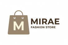 Mirae Fashion Store logo with enlarged bag icon